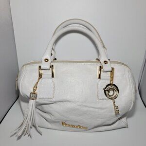 White Braccialini Italian Leather Purse